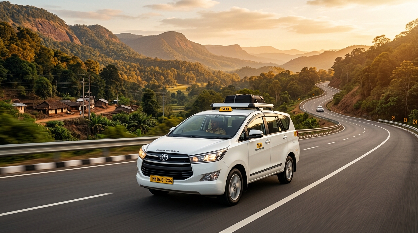 Premium Taxi on Indian Highway